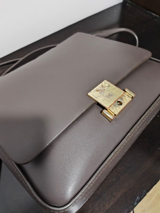 BOLSO PIEL MUJER MARRON