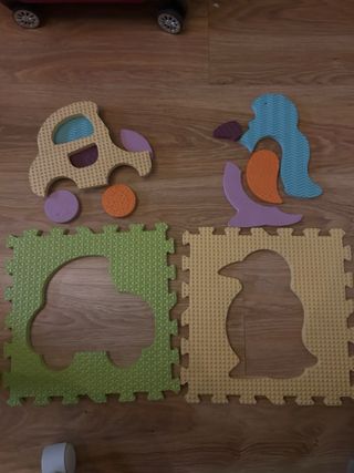 Alfombra puzzle infantil 18 piezas