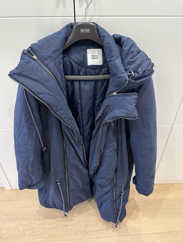 Abrigo premamá Mama Licious azul de segunda mano por 50 EUR en