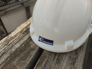 Casco + gafas protección