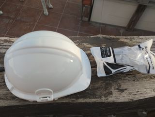Casco + gafas protección