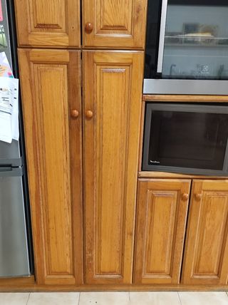 Lote de puertas de cocina roble macizo