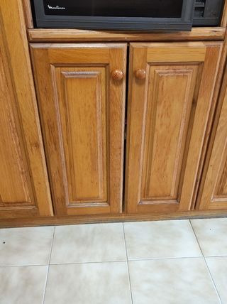 Lote de puertas de cocina roble macizo