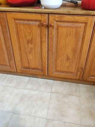 Lote de puertas de cocina roble macizo