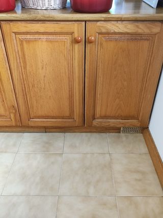 Lote de puertas de cocina roble macizo