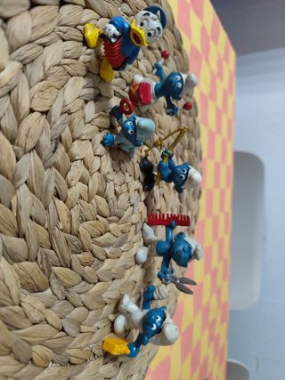 Figuras Pitufos y Pato Donald