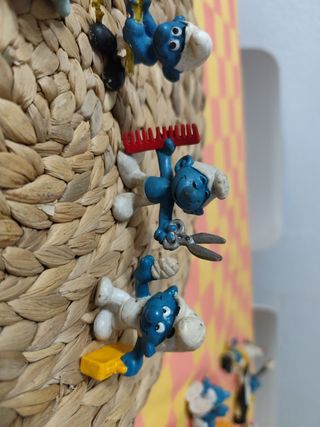 Figuras Pitufos y Pato Donald