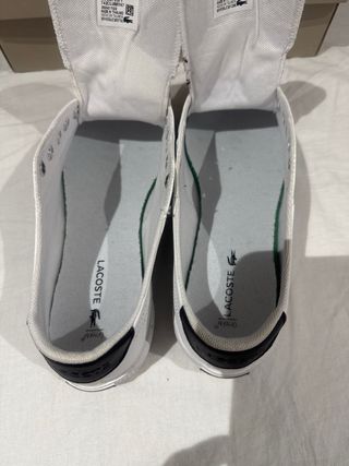 Zapatillas Lacoste Blancas - Talla 38 hombre
