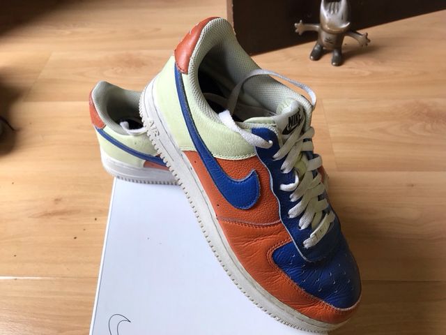 Nike Air Force 1 - Azul y Naranja