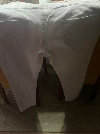 Pantalones vaqueros blancos mujer -talla 7