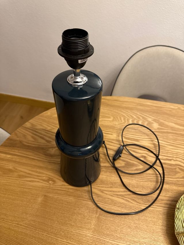 Lámpara mesa Kenay - cerámica azul