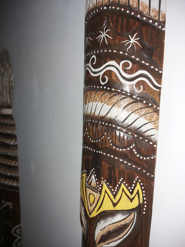 Máscara de madera tallada 2 unidades