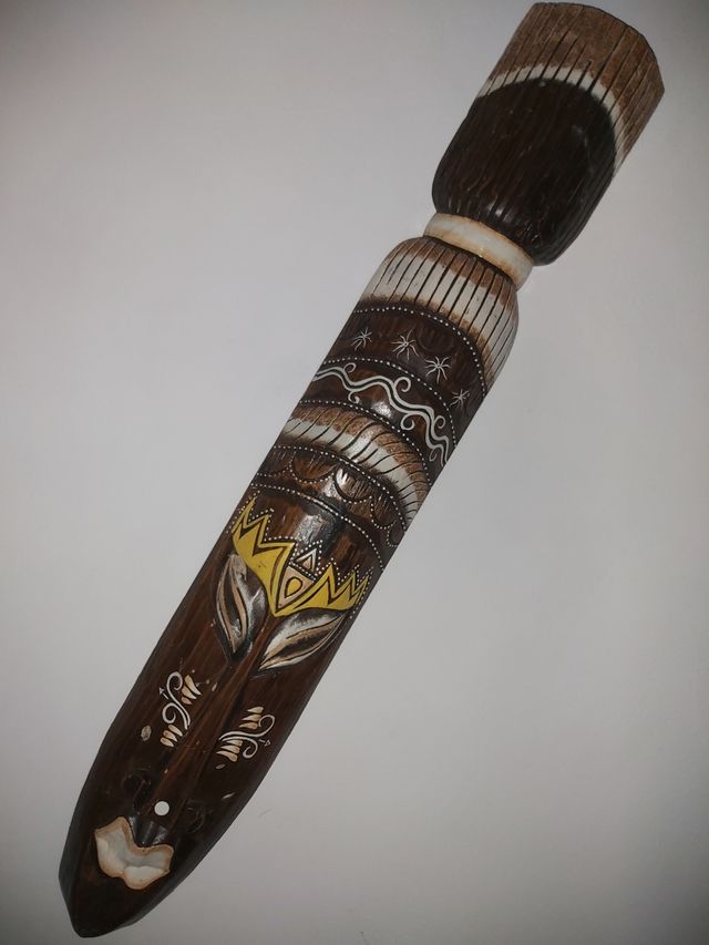 Máscara de madera tallada 2 unidades