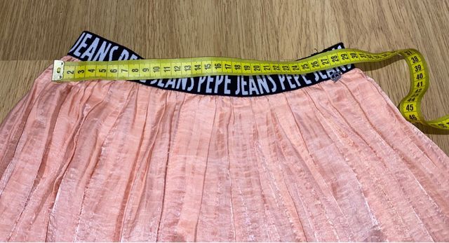 Falda midi Pepe Jeans salmón
