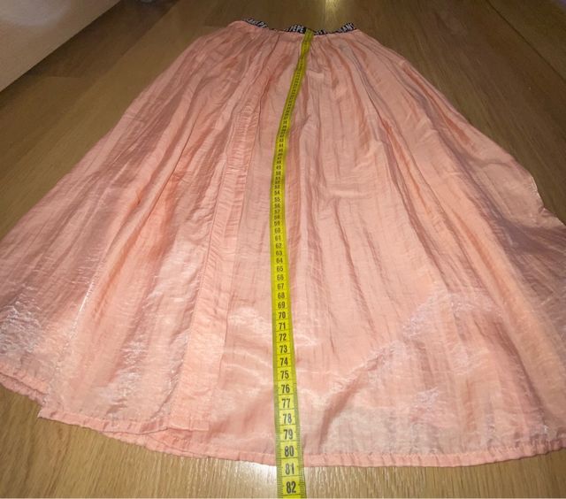 Falda midi Pepe Jeans salmón