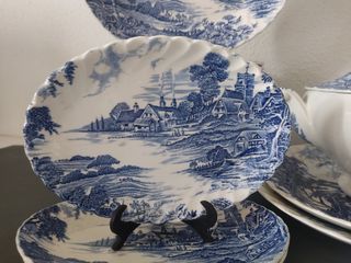 VAJILLA INGLESA MEADOWSWEET RIDGWAY STAFFORDSHIRE