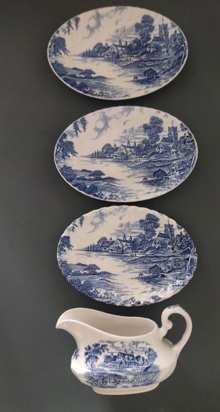 VAJILLA INGLESA MEADOWSWEET RIDGWAY STAFFORDSHIRE