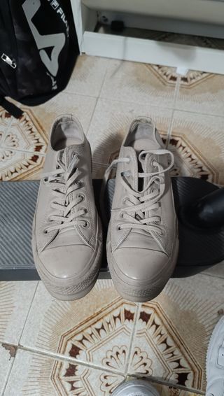 Converse beige mujer
