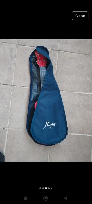 Ukelele soprano Flight rojo
