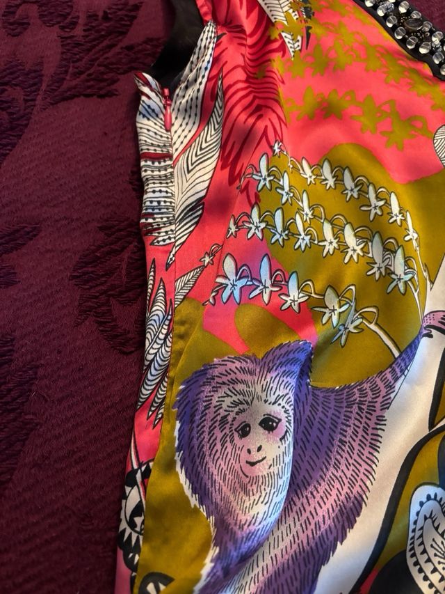 Vestido CUSTO LowLuxury seda pedreria