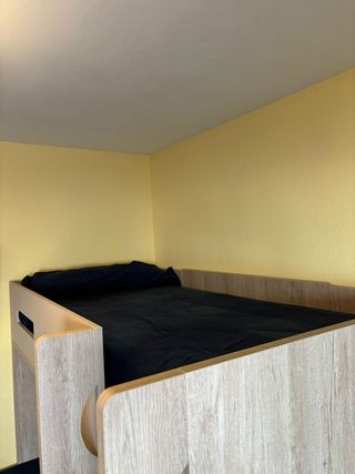 Literas Juvenil de madera en forma de L