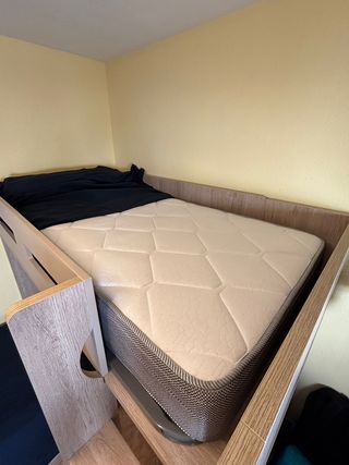 Literas Juvenil de madera en forma de L