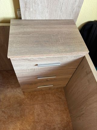 Literas Juvenil de madera en forma de L