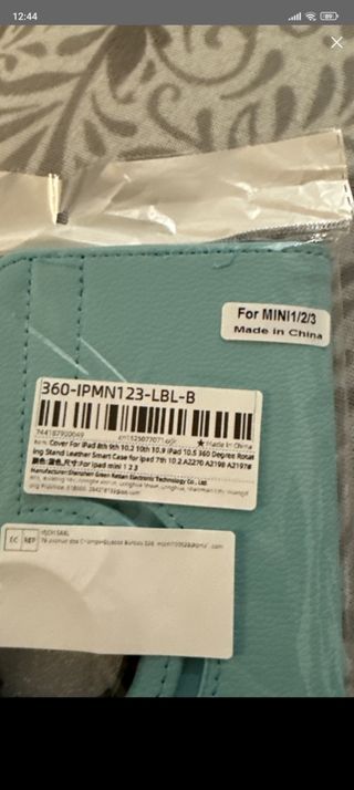 Funda iPad Mini 1-2-3- Verde o Azul