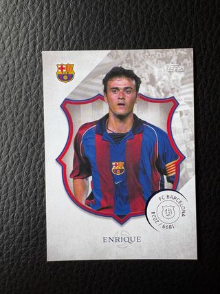Cromo Luis Enrique topps 125 Barcelona