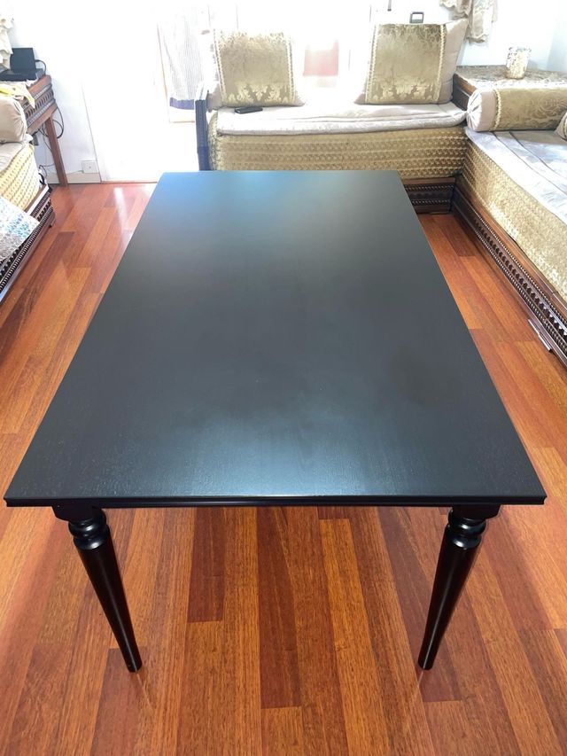 Mesa Comedor Negra de Madera