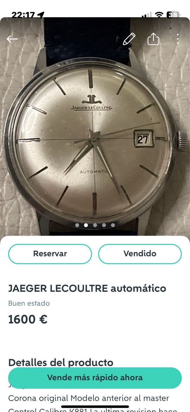 Jaeger LeCoultre Automático