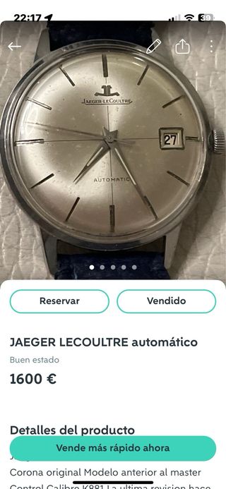 Jaeger LeCoultre Automático