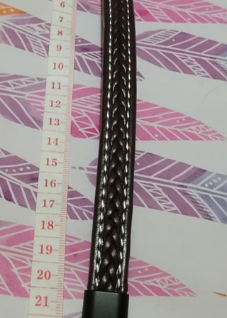 Pulsera Marrón trenzada cuero