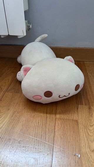 Peluche gato blanco kawaii