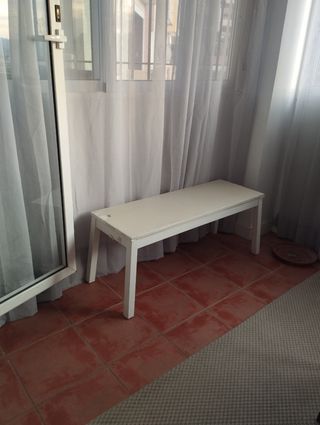 Banco blanco madera - Comedor