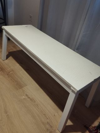 Banco blanco madera - Comedor