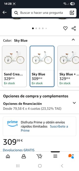 Bicicleta paseo mujer vintage