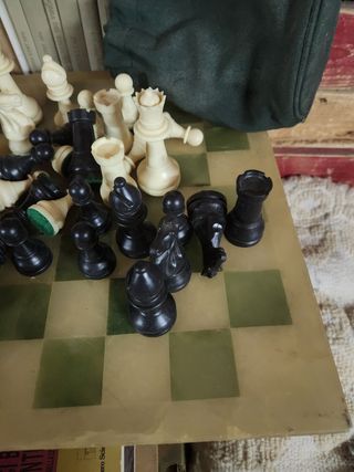 Scacchiera vintage in marmo