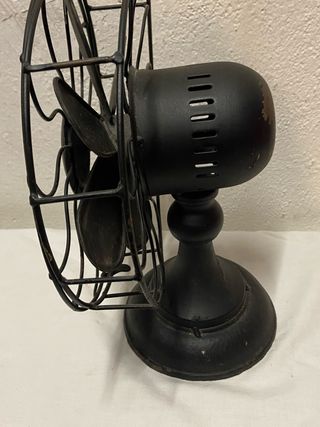 Ventilatore vintage metallo nero