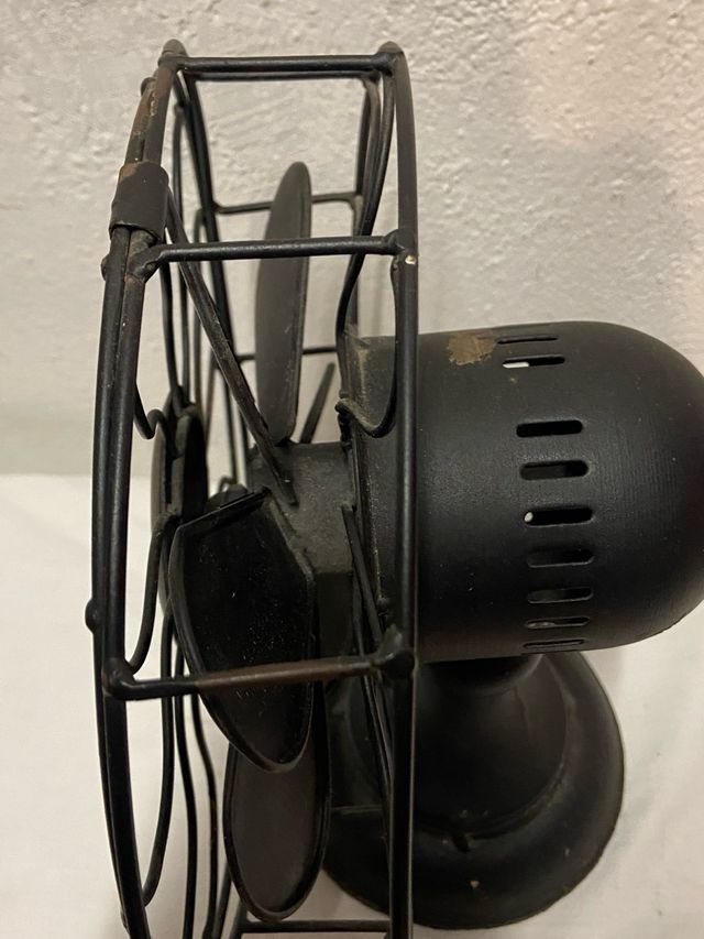 Ventilatore vintage metallo nero