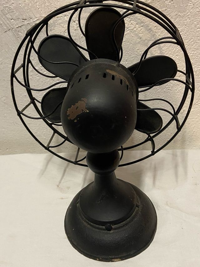 Ventilatore vintage metallo nero