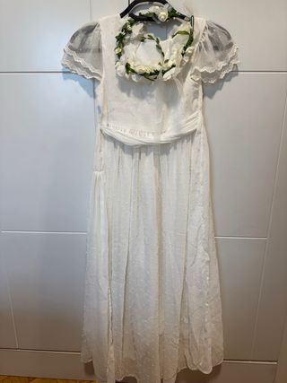 Vestido mango niña