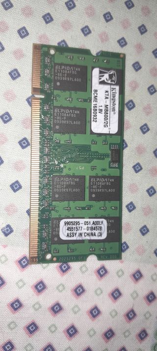 Kingston - Memoria RAM DDR2 portátil. 2Gb
