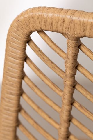 Sillas altas sklum - ratán y metal