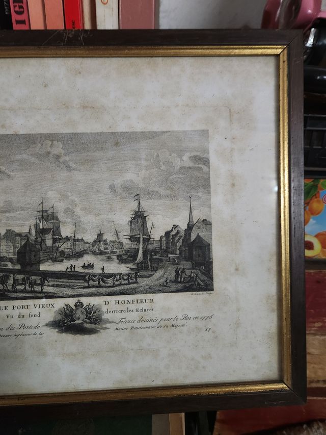 4 Stampe Antiche Marine del 1767