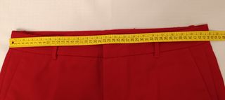 Pantalón Zara rojo mujer -talla 42
