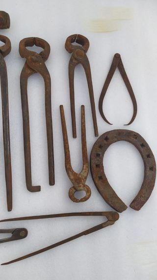 Herramientas fragua antiguas