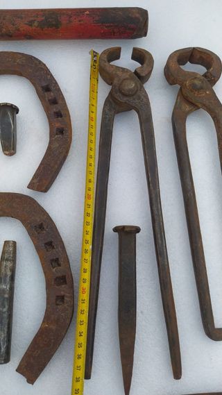Herramientas fragua antiguas