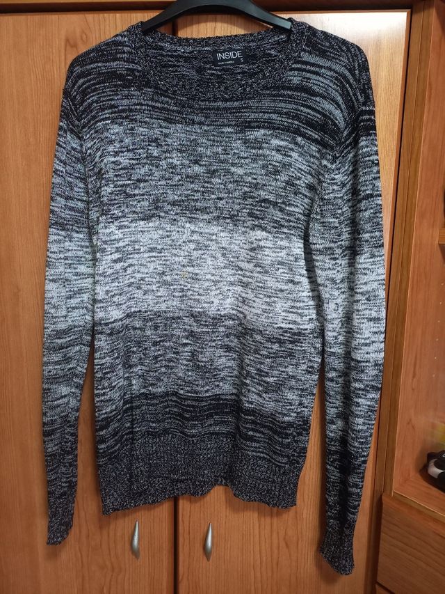 Jersey INSIDE negro y gris - Talla S