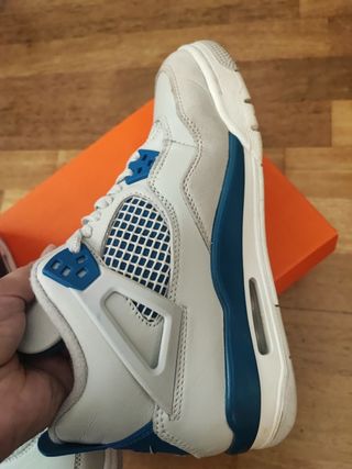 Zapatillas Jordan 4 Retro military blue talla 38.5
